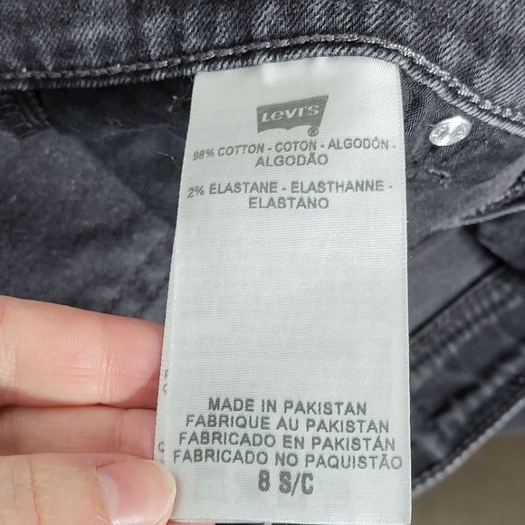 Levi's Womens Mid Rise Skinny Gray Denim Jeans Size 8 Neutral Minimalist Grunge - Picture 5 of 13